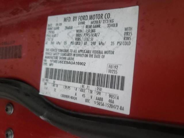 Photo 10 from auction – 2010 FORD EXPLORER E with VIN 1FMEU6EE9AUA16902