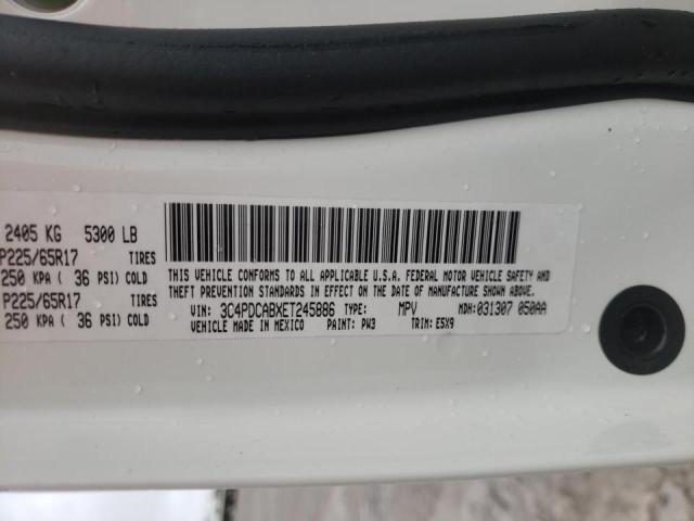 Photo 10 from auction – 2014 DODGE JOURNEY SE with VIN 3C4PDCABXET245886