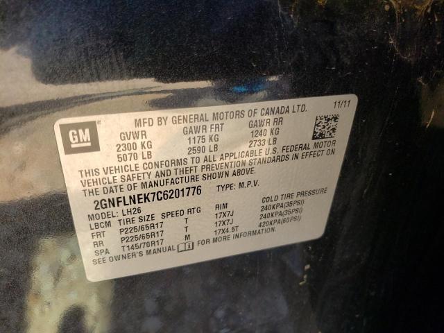 Photo 10 from auction – 2012 CHEVROLET EQUINOX with VIN 2GNFLNEK7C6201776