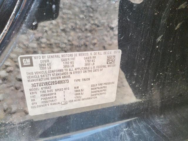 Photo 10 from auction – 2014 GMC SIERRA K15 with VIN 3GTU2VEC2EG486373