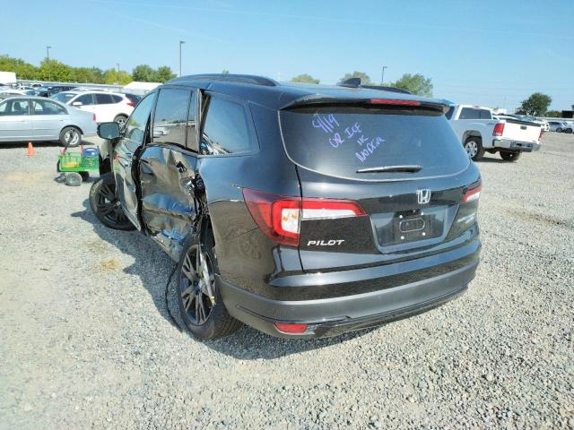 Photo 3 from auction – 2022 HONDA PILOT BLAC with VIN 5FNYF6H7XNB024479