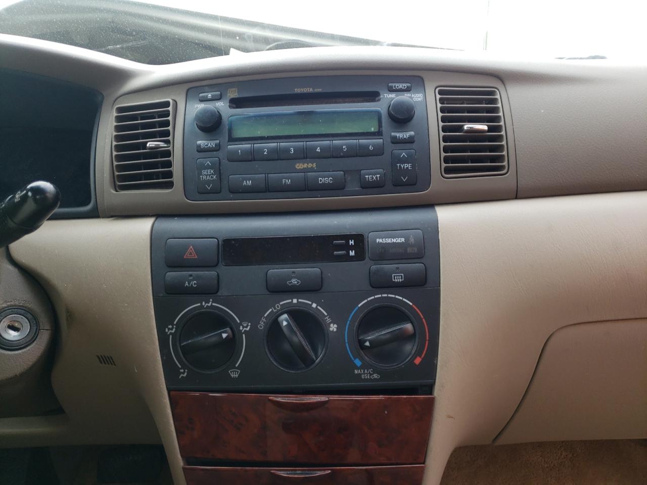 Photo 9 from auction – 2006 TOYOTA COROLLA CE with VIN 2T1BR32E06C648493