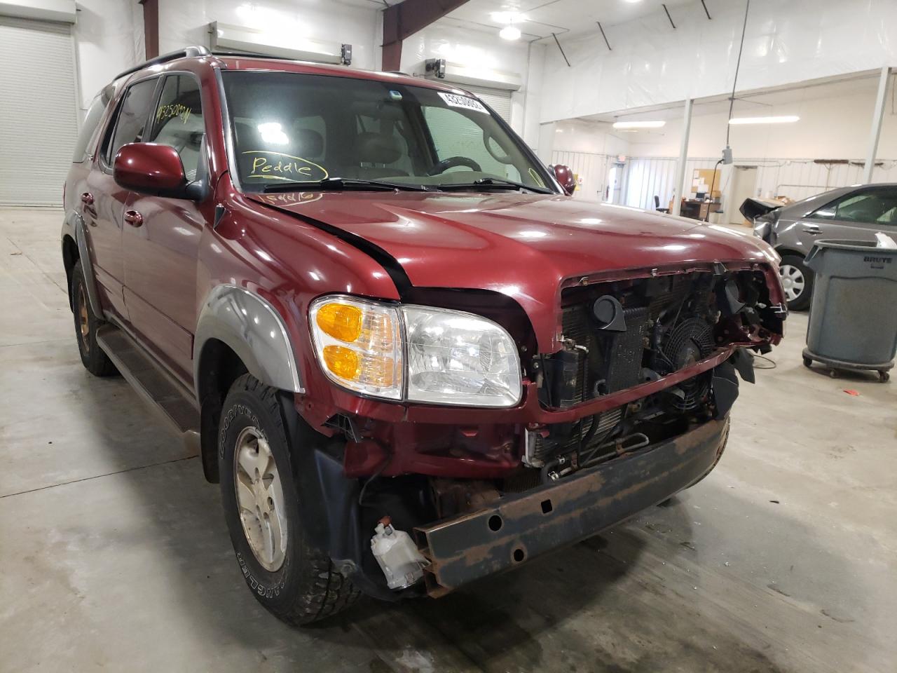 TOYOTA SEQUOIA SR 2003 with VIN 5TDBT44A33S174432 - Photo from auction