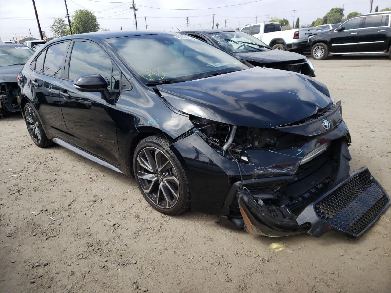 TOYOTA COROLLA SE 2020 with VIN 5YFS4RCE4LP051228 - Photo from auction