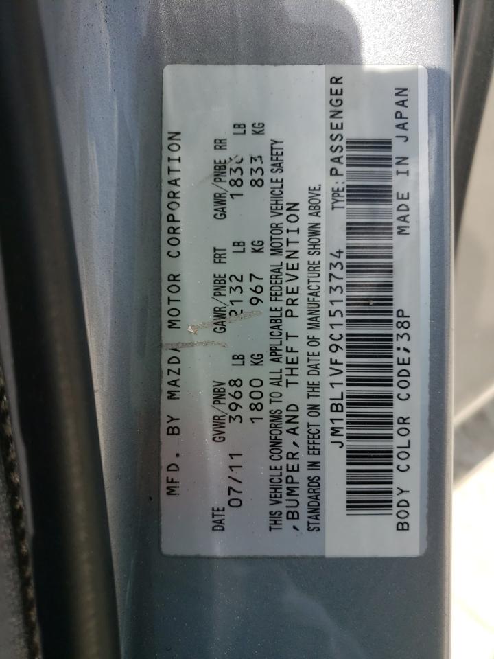 Photo 10 from auction – 2012 MAZDA 3 I with VIN JM1BL1VF9C1513734