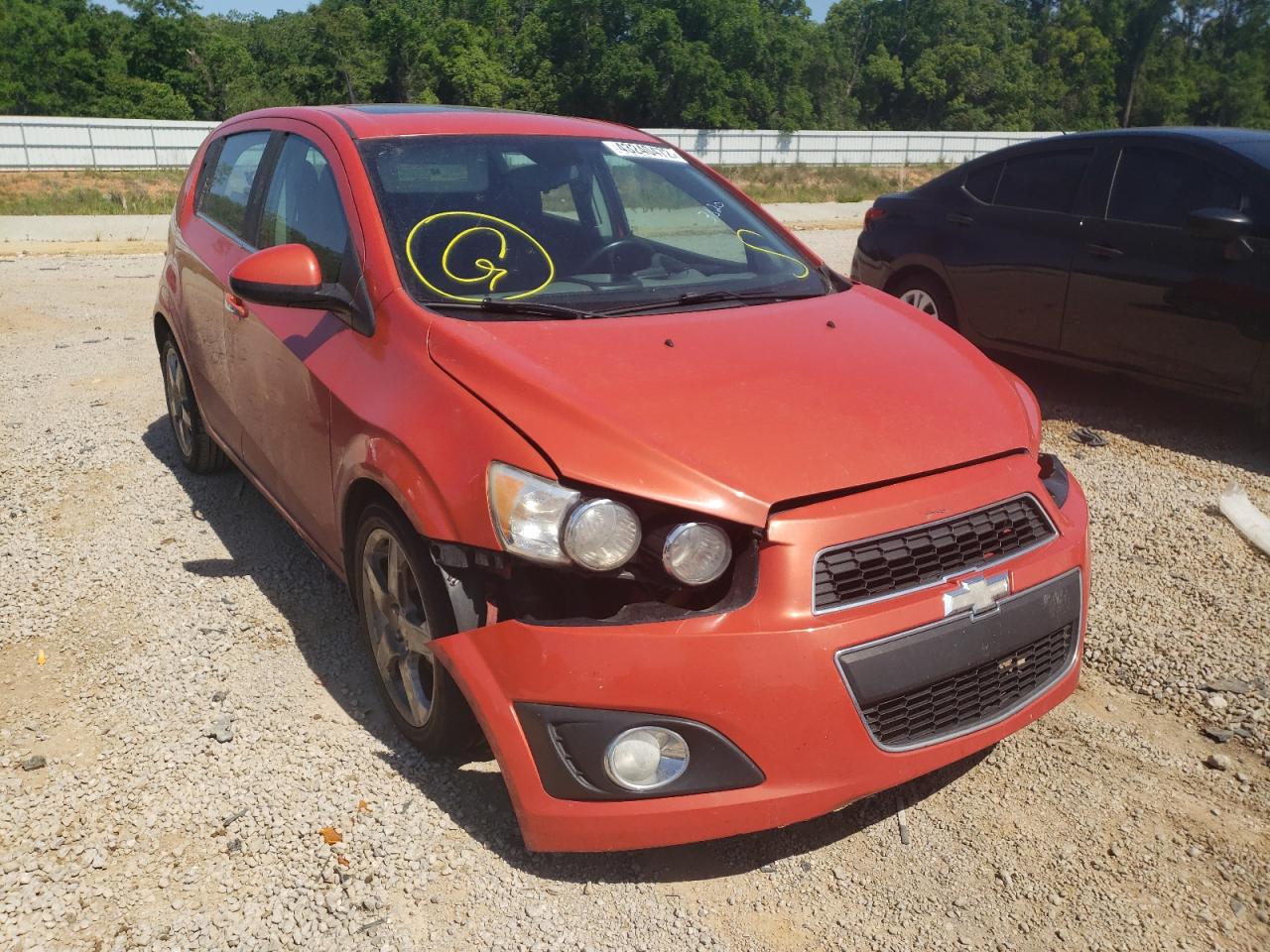 CHEVROLET SONIC LTZ 2013 with VIN 1G1JE6SB0D4180918 - Photo from auction