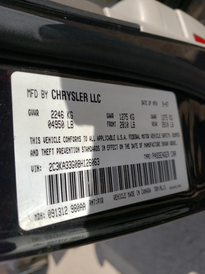 Photo 10 from auction – 2008 CHRYSLER 300 LIMITE with VIN 2C3KA33G08H126063