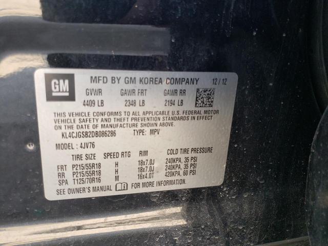 Photo 10 from auction – 2013 BUICK ENCORE with VIN KL4CJGSB2DB086286