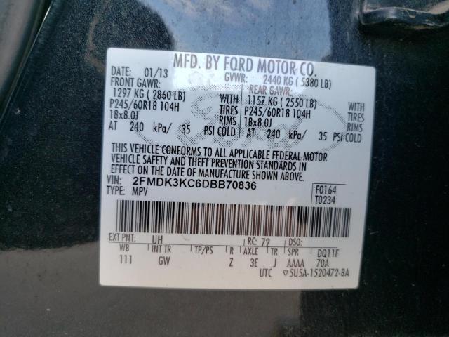 Photo 10 from auction – 2013 FORD EDGE LIMIT with VIN 2FMDK3KC6DBB70836