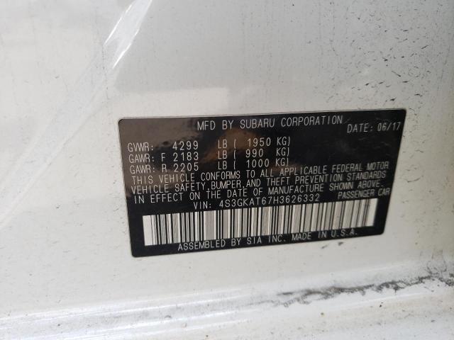 Photo 10 from auction – 2017 SUBARU IMPREZA LI with VIN 4S3GKAT67H3626332