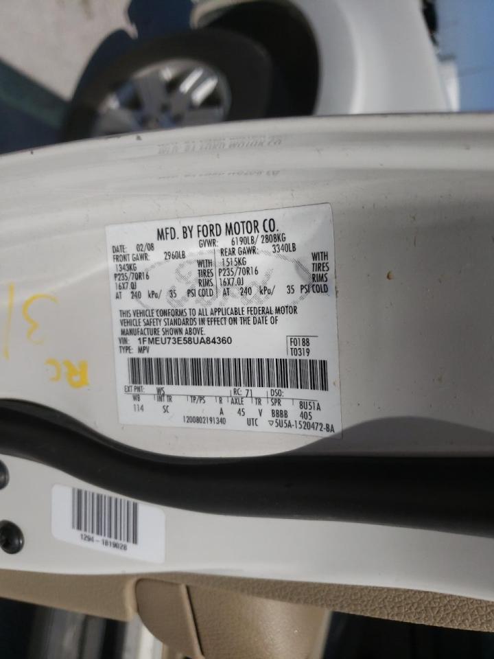 Photo 10 from auction – 2008 FORD EXPLORER X with VIN 1FMEU73E58UA84360
