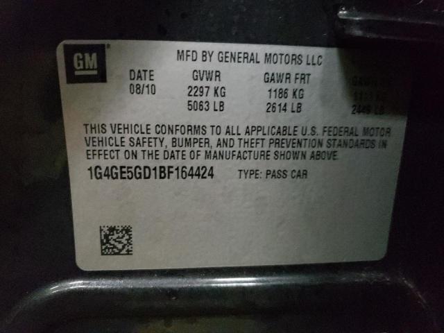Photo 10 from auction – 2011 BUICK LACROSSE C with VIN 1G4GE5GD1BF164424