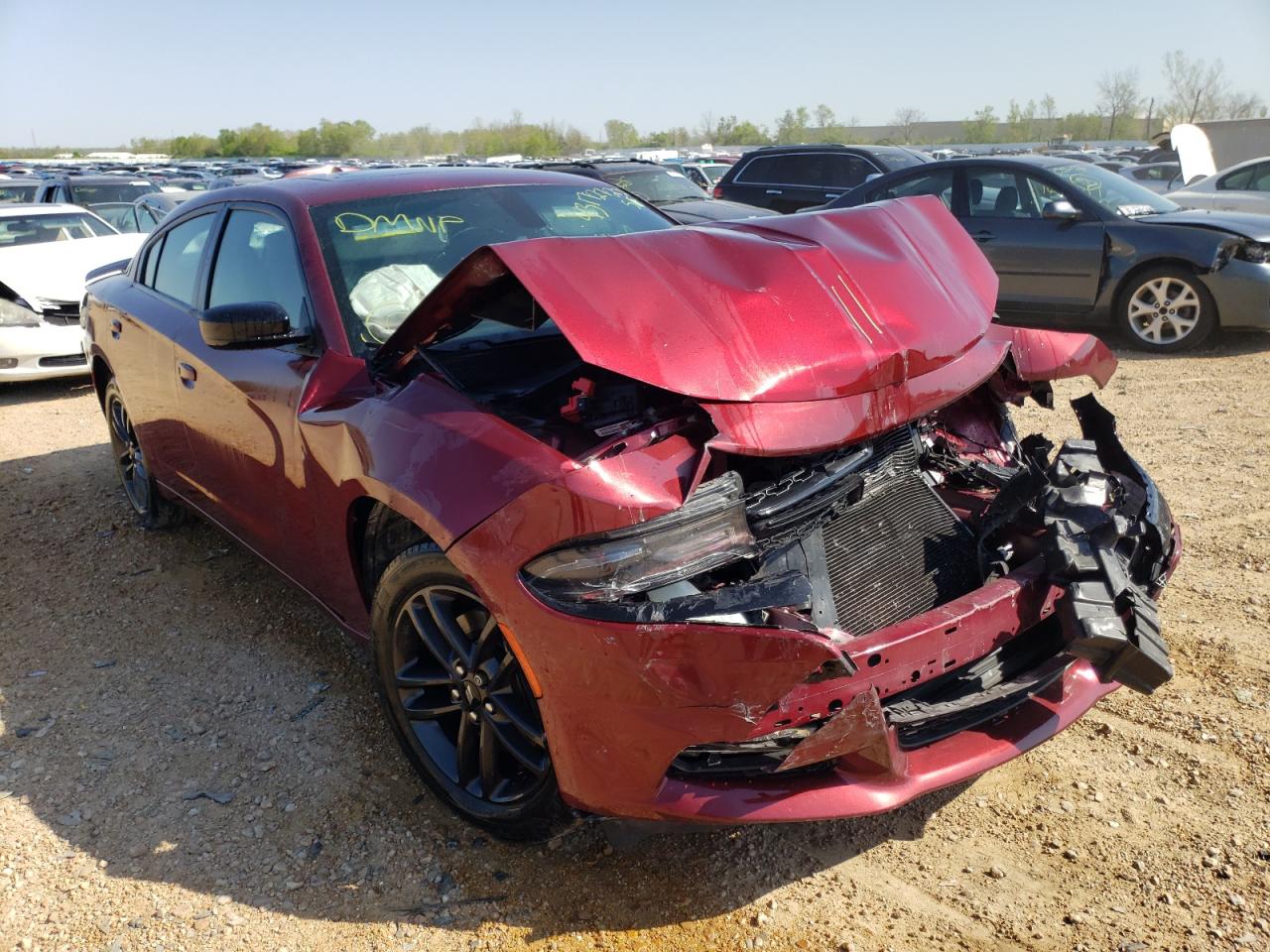 DODGE CHARGER SX 2019 with VIN 2C3CDXJG2KH604870 - Photo from auction