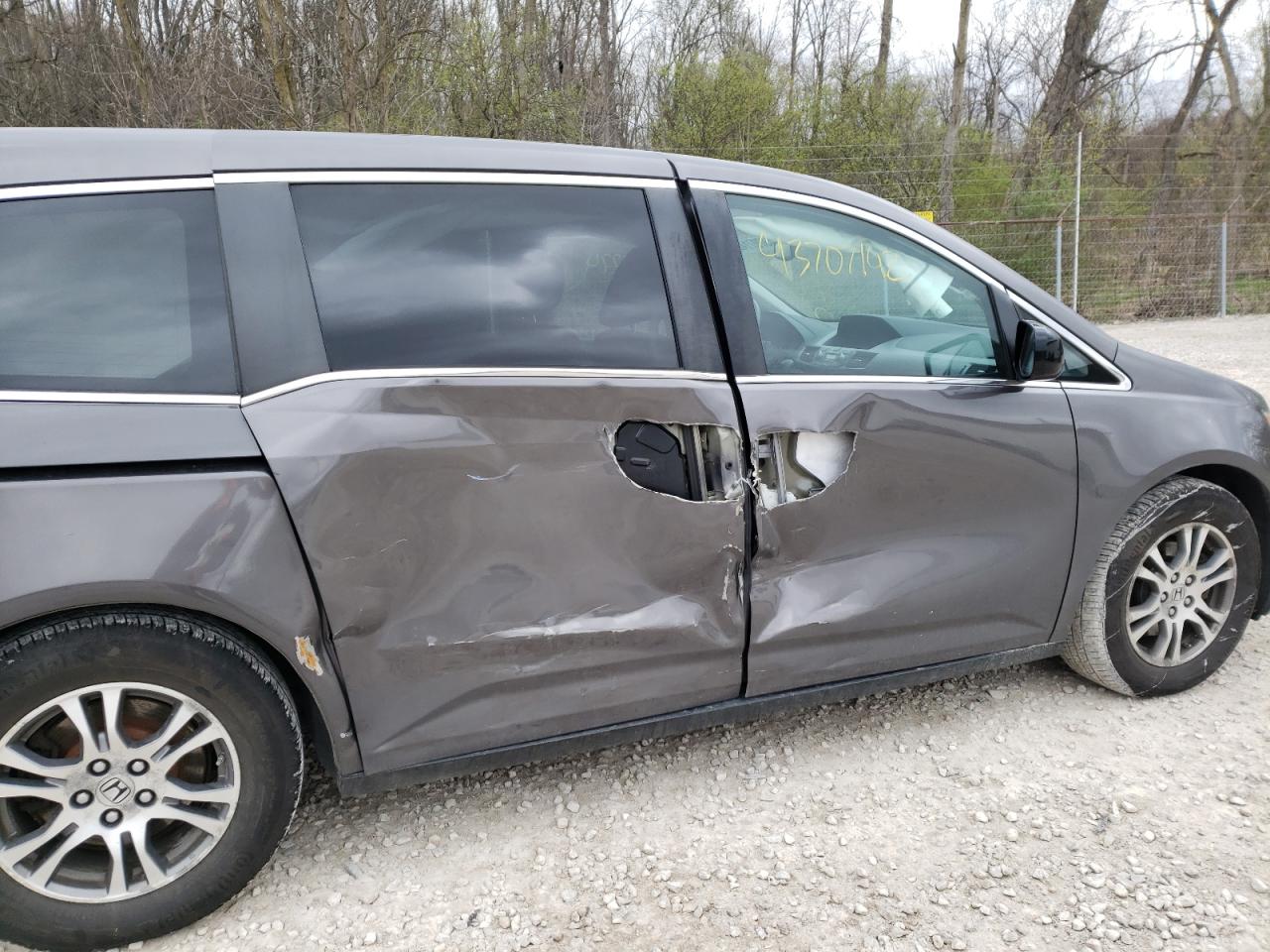 Photo 9 from auction – 2013 HONDA ODYSSEY EX with VIN 5FNRL5H63DB091339