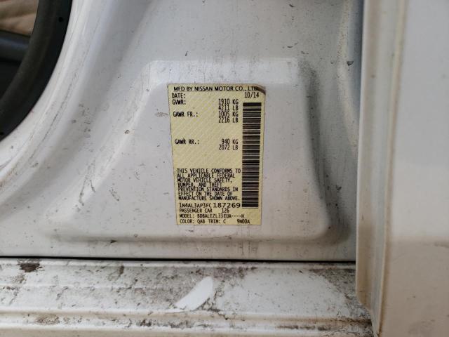 Photo 10 from auction – 2015 NISSAN ALTIMA 2.5 with VIN 1N4AL3AP3FC187269