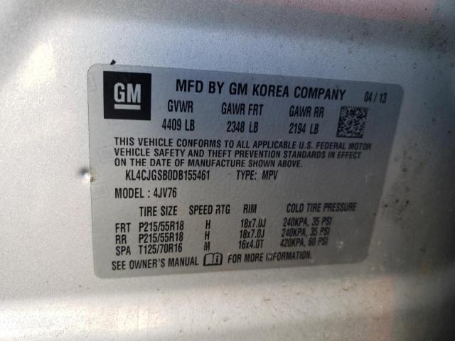 Photo 10 from auction – 2013 BUICK ENCORE with VIN KL4CJGSB0DB155461