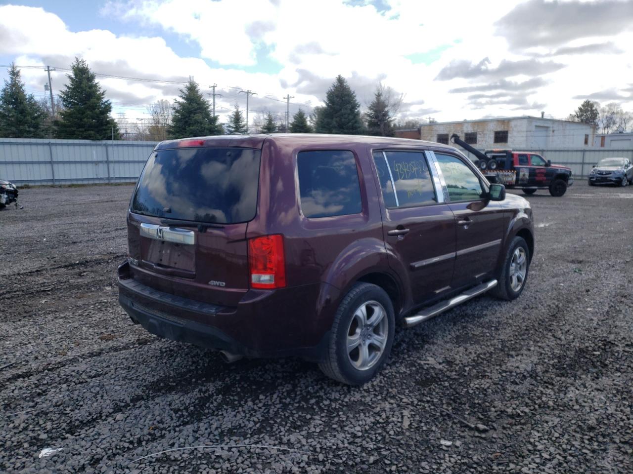 Photo 4 from auction – 2013 HONDA PILOT EXL with VIN 5FNYF4H59DB035846