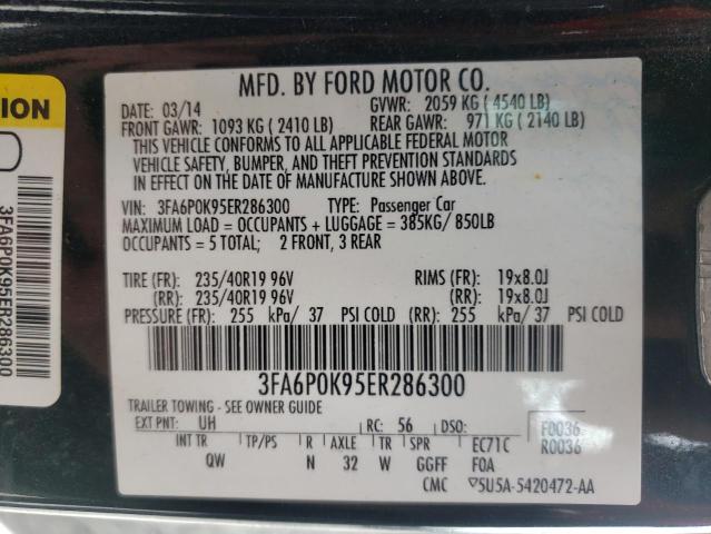 Photo 10 from auction – 2014 FORD FUSION TIT with VIN 3FA6P0K95ER286300