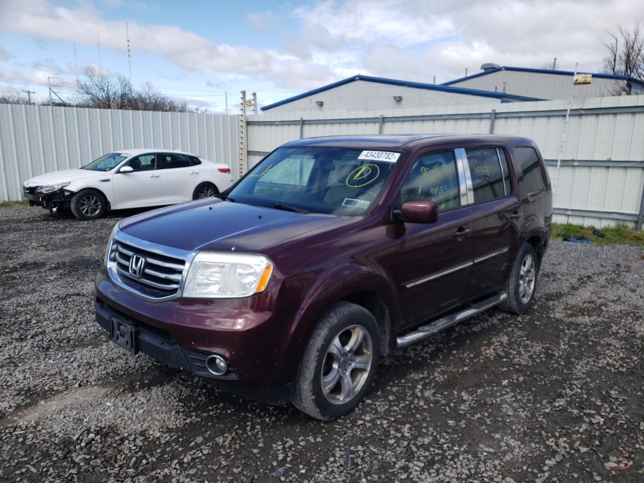 Photo 2 from auction – 2013 HONDA PILOT EXL with VIN 5FNYF4H59DB035846