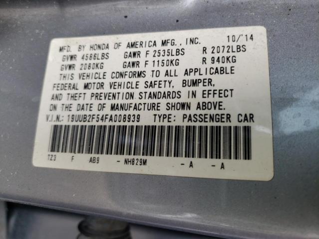 Photo 10 from auction – 2015 ACURA TLX TECH with VIN 19UUB2F54FA008939