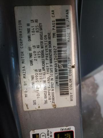 Photo 10 from auction – 2013 MAZDA 3 I with VIN JM1BL1MP6D1740827
