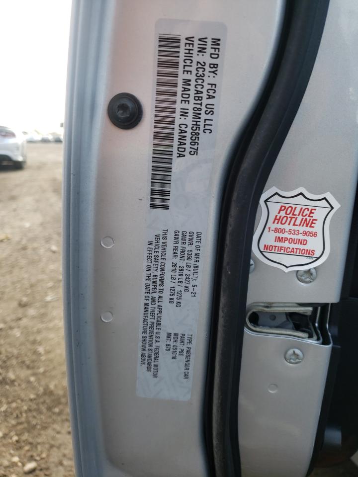Photo 10 from auction – 2021 CHRYSLER 300 S with VIN 2C3CCABT8MH585675