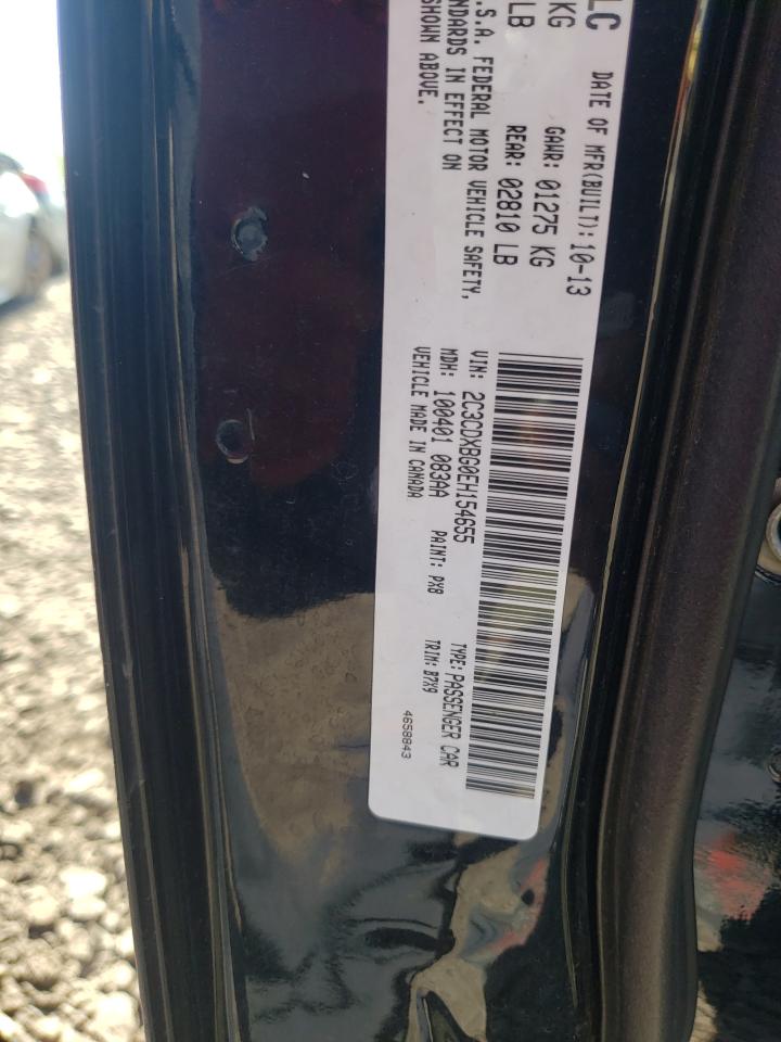 Photo 10 from auction – 2014 DODGE CHARGER SE with VIN 2C3CDXBG0EH154655