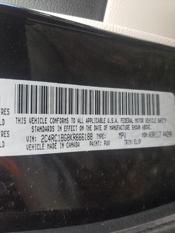 Photo 10 from auction – 2019 CHRYSLER PACIFICA T with VIN 2C4RC1BG8KR666188