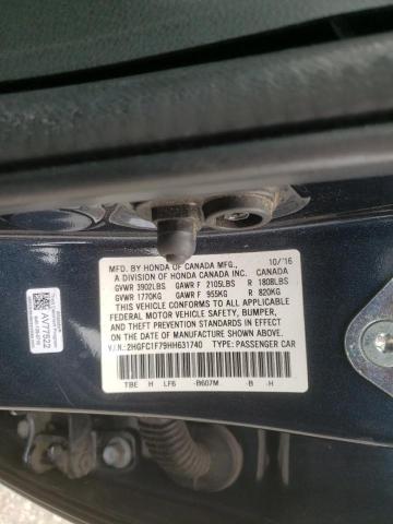 Photo 10 from auction – 2017 HONDA CIVIC EXL with VIN 2HGFC1F79HH631740