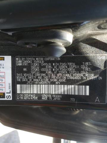 Photo 10 from auction – 2006 TOYOTA 4RUNNER SR with VIN JTEZT14R168009079