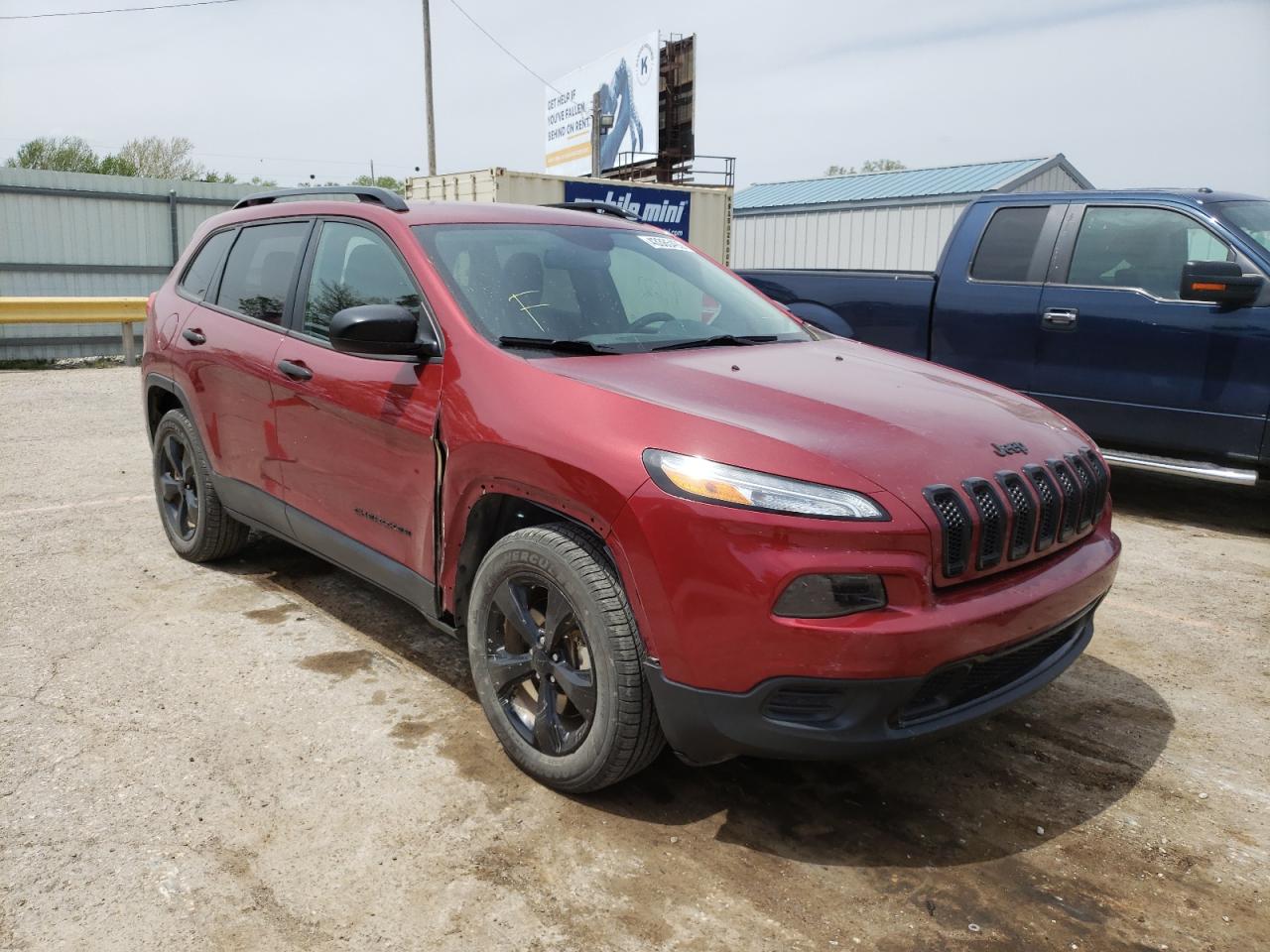 JEEP CHEROKEE S 2016 with VIN 1C4PJMAB3GW344724 - Photo from auction