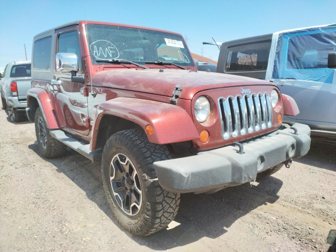 JEEP WRANGLER S 2007 with VIN 1J8FA54197L155347 - Photo from auction