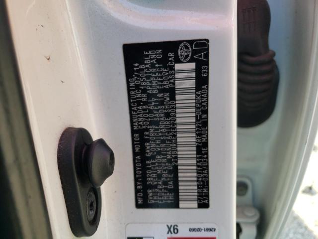 Photo 10 from auction – 2014 TOYOTA COROLLA L with VIN 2T1BURHE2EC209030