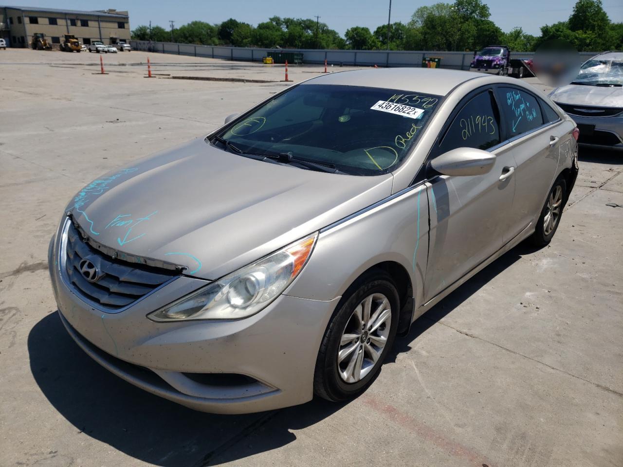 Photo 2 from auction – 2011 HYUNDAI SONATA GLS with VIN 5NPEB4AC6BH195592