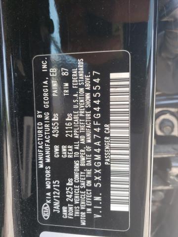 Photo 10 from auction – 2015 KIA OPTIMA LX with VIN 5XXGM4A74FG445547