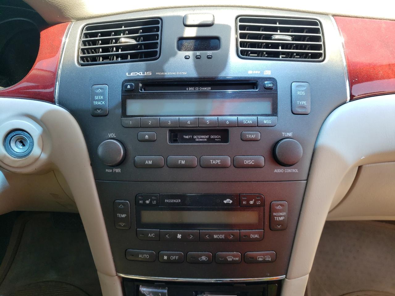 Photo 9 from auction – 2002 LEXUS ES 300 with VIN JTHBF30G225014606