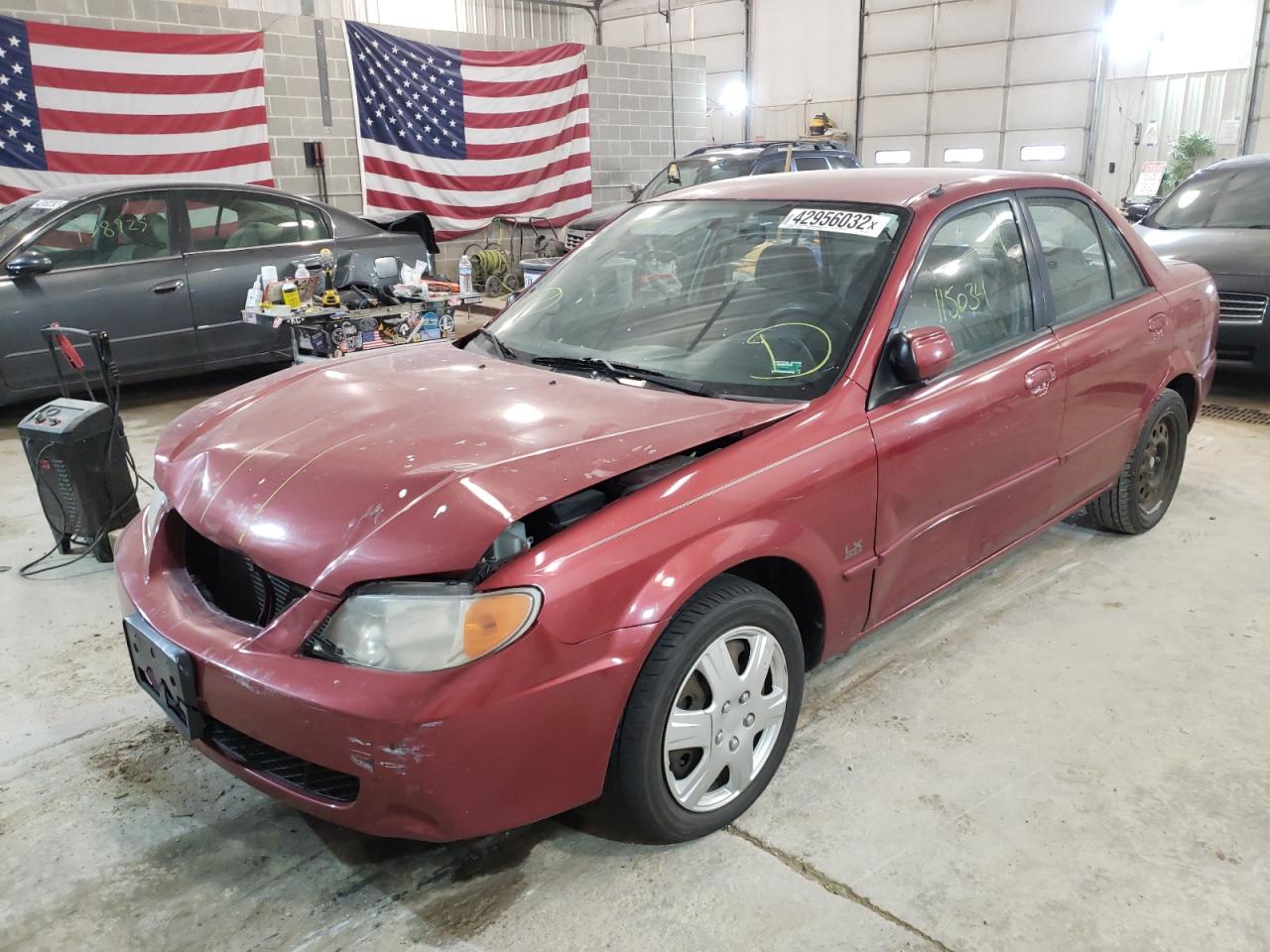 Photo 2 from auction – 2001 MAZDA PROTEGE LX with VIN JM1BJ225610450585