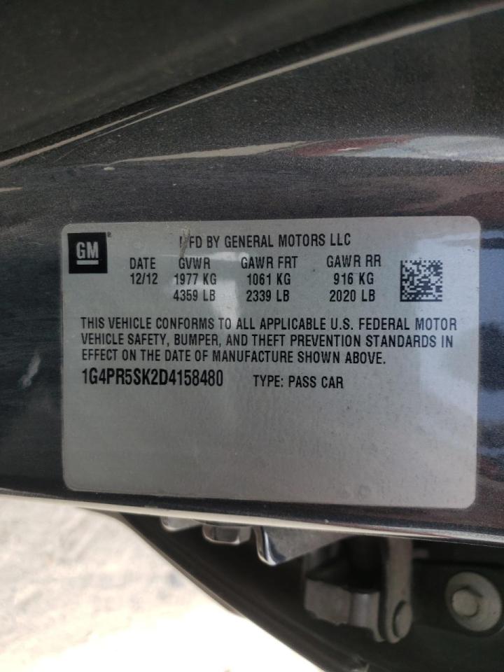 Photo 10 from auction – 2013 BUICK VERANO CON with VIN 1G4PR5SK2D4158480