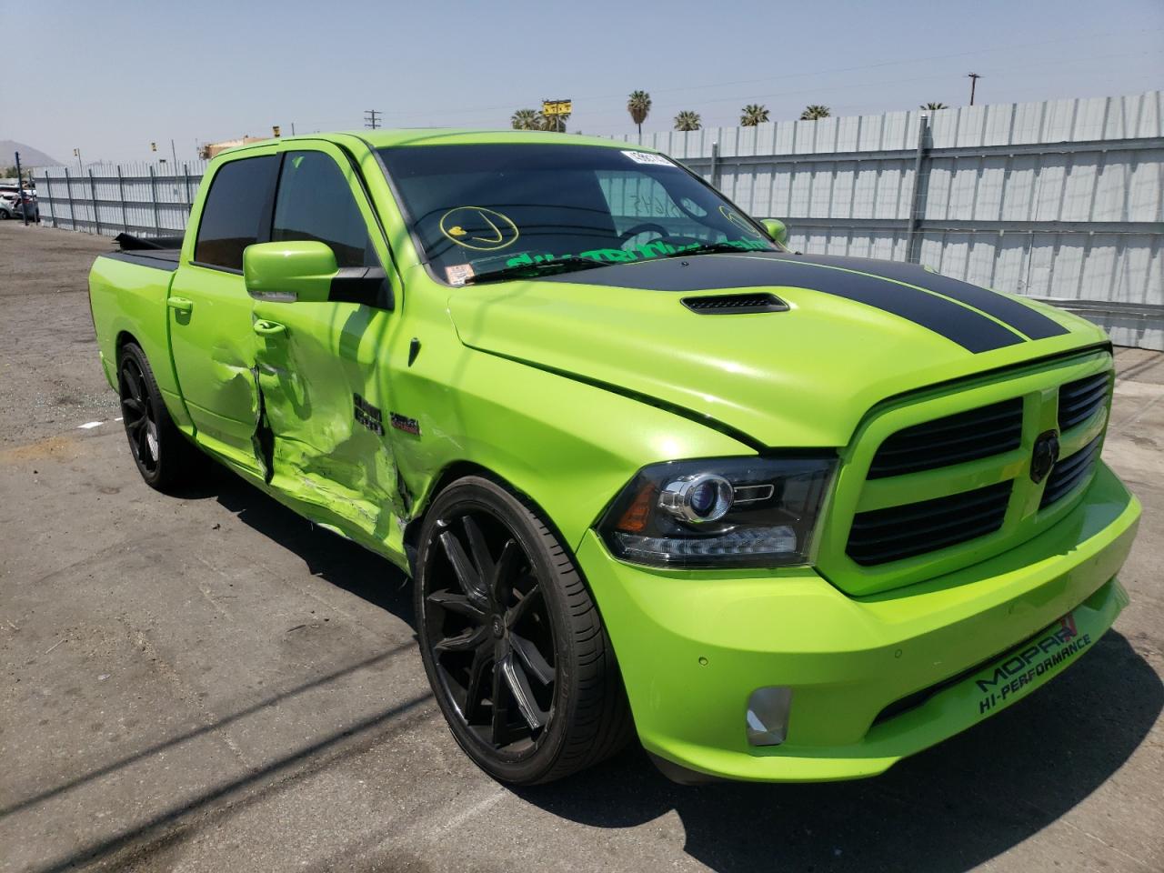 RAM 1500 SPORT 2017 with VIN 1C6RR6MT6HS804704 - Photo from auction