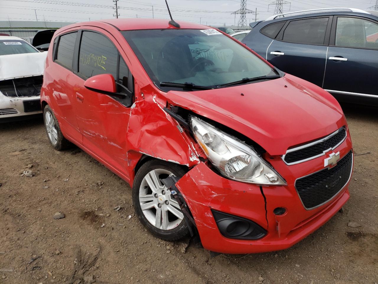 CHEVROLET SPARK 1LT 2014 مع رقم تعريف المركبة KL8CD6S92EC438775 - صورة من المزاد