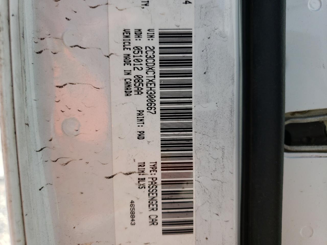 Photo 10 from auction – 2014 DODGE CHARGER R/ with VIN 2C3CDXCTXEH300667