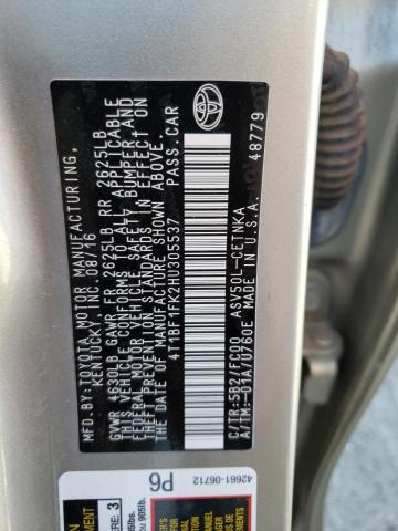 Photo 10 from auction – 2017 TOYOTA CAMRY LE with VIN 4T1BF1FK2HU305537