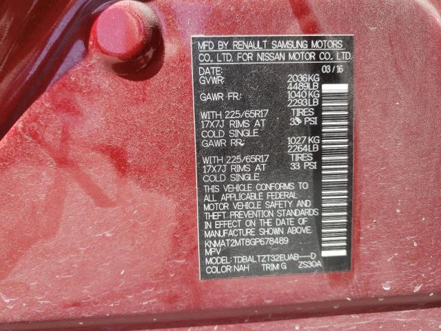 Photo 10 from auction – 2016 NISSAN ROGUE S with VIN KNMAT2MT8GP678489