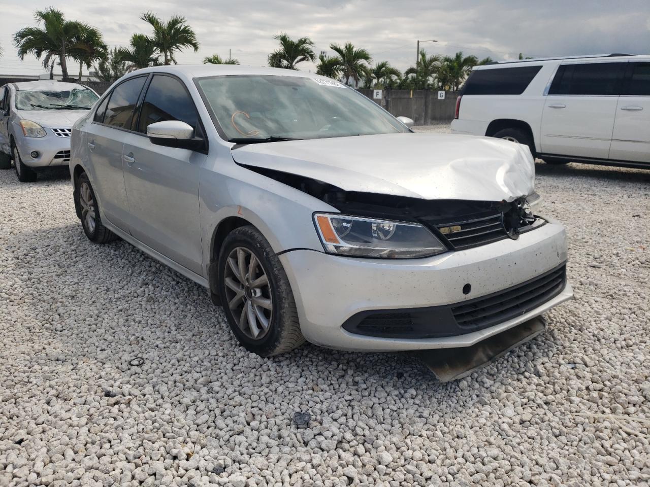 VOLKSWAGEN JETTA SE 2012 with VIN 3VWDP7AJ9CM129673 - Photo from auction