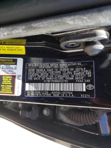 Photo 10 from auction – 2016 TOYOTA CAMRY LE with VIN 4T1BF1FK9GU522792