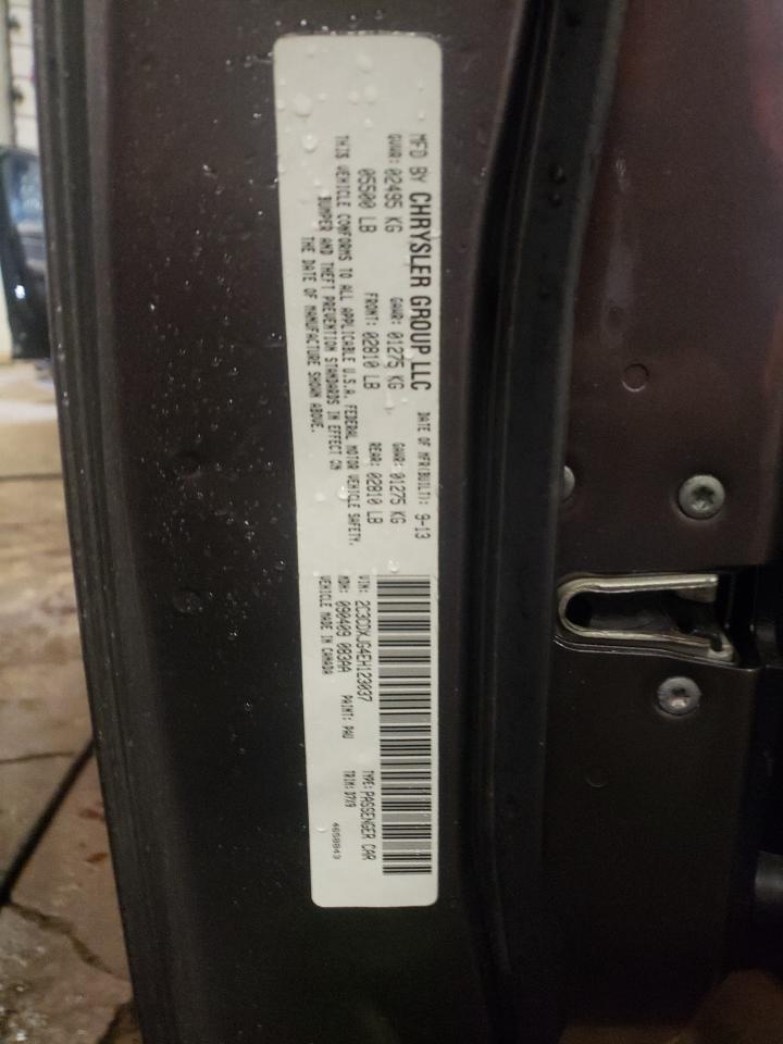 Photo 10 from auction – 2011 DODGE CHARGER with VIN 2B3CL3CG9BH553552