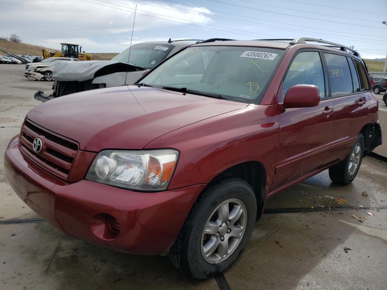 Photo 2 from auction – 2007 TOYOTA HIGHLANDER with VIN JTEEP21A870214213