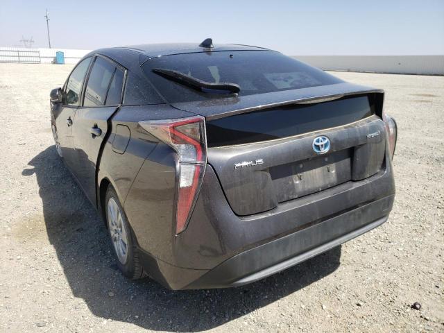 Photo 3 from auction – 2016 TOYOTA PRIUS with VIN JTDKBRFU6G3519211