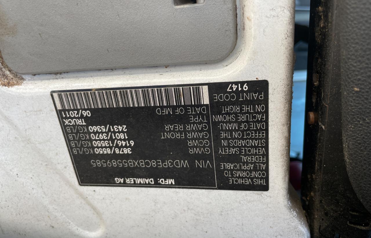 Photo 10 from auction – 2011 MERCEDES-BENZ SPRINTER 2 with VIN WD3PE8CBXB5589585