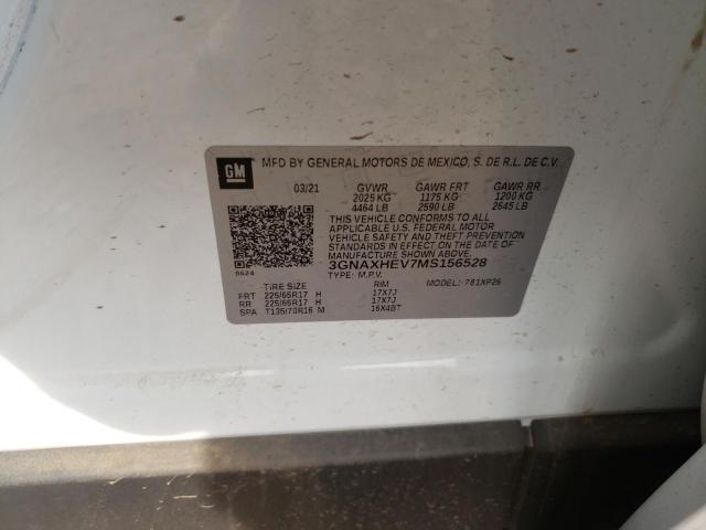 Photo 10 from auction – 2021 CHEVROLET EQUINOX LS with VIN 3GNAXHEV7MS156528